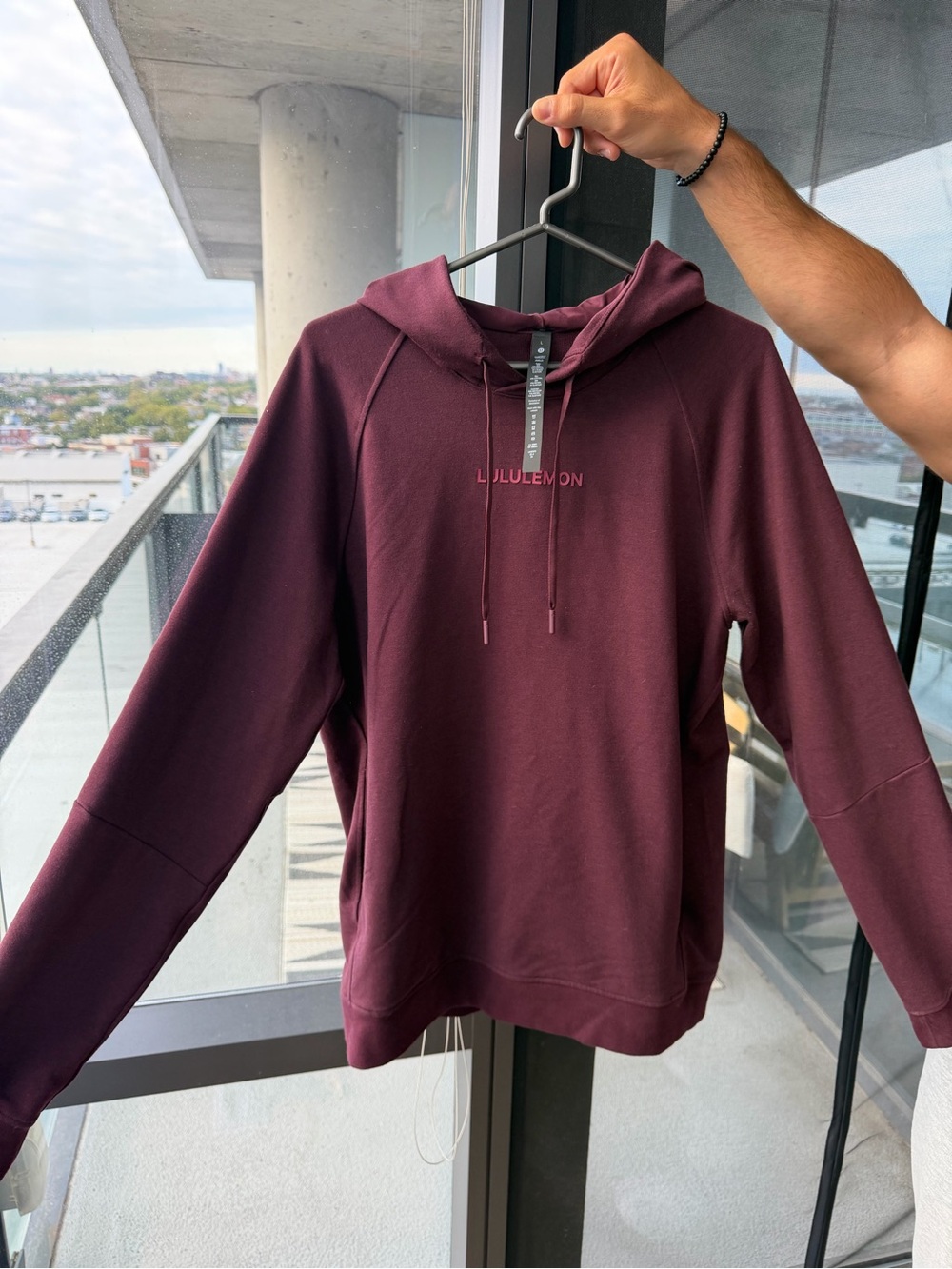 lululemon athletica Men's Burgundy Crewneck Hoodie